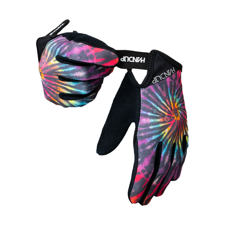 Youth Gloves - Reverse Tie Dye with Unique Design