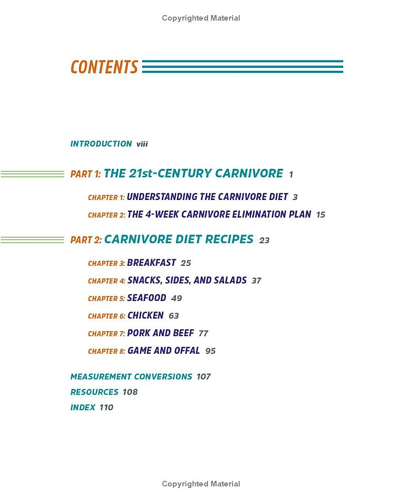 The Carnivore Diet for Beginners Spiral Bound