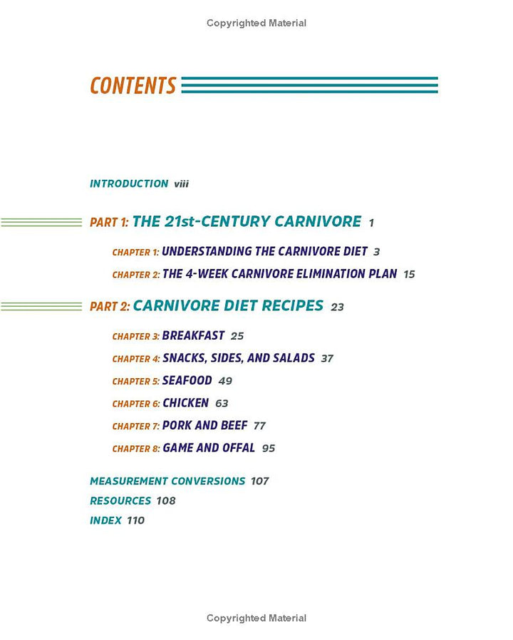 The Carnivore Diet for Beginners Spiral Bound