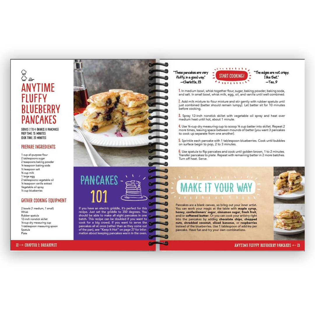 The Complete Cookbook for Young Chefs: 100+ Recipes that You'll Love to Cook and Eat Spiral Bound