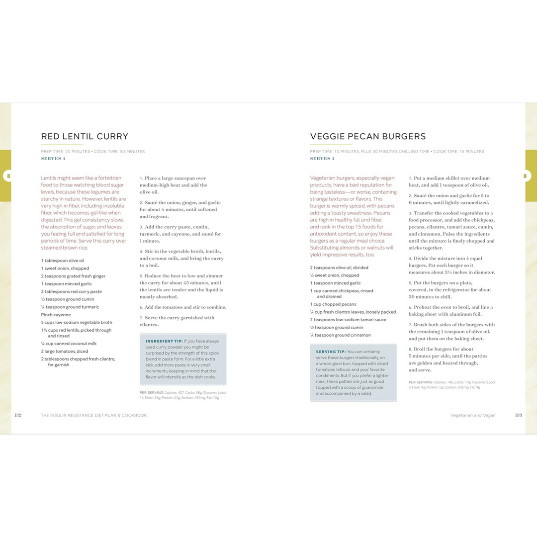 The Insulin Resistance Diet Plan & Cookbook: Lose Weight, Manage PCOS, and Prevent Prediabetes Spiral Bound