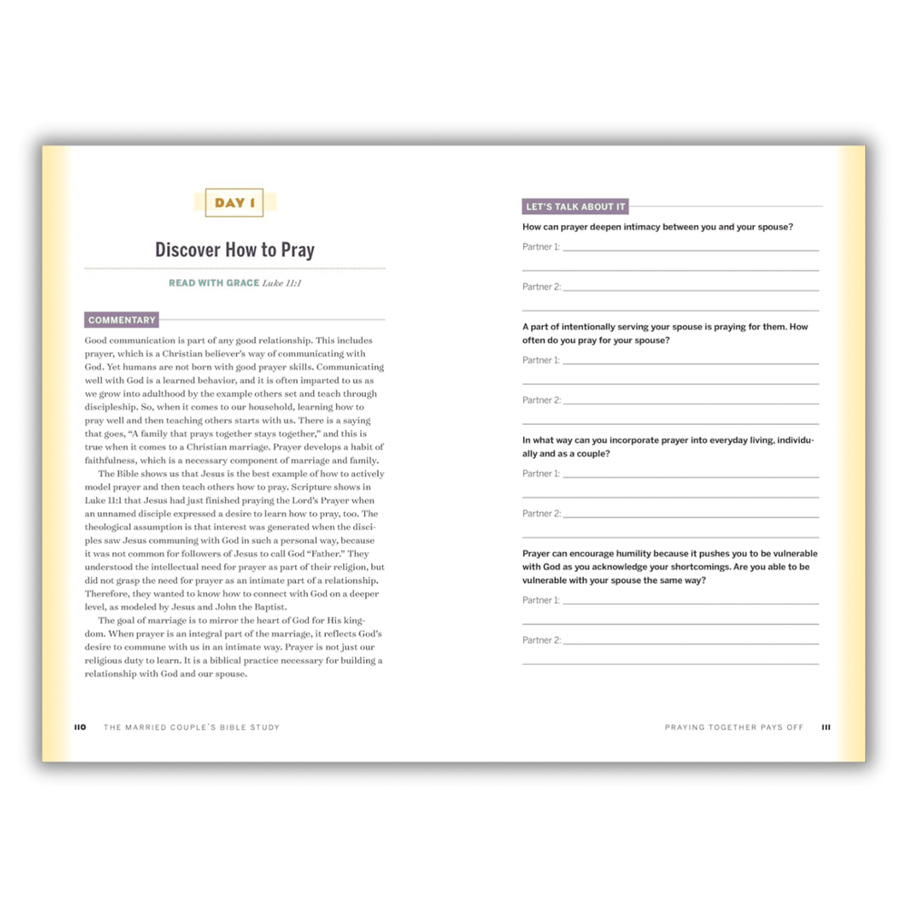 The Married Couple's Bible Study: 12 Weeks of Readings and Reflections to Strengthen Your Marriage Spiral Bound