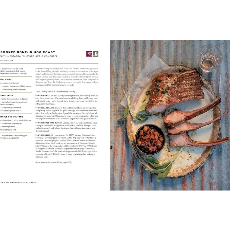 The MeatEater Outdoor Cookbook: Wild Game Recipes for the Grill, Smoker, Campstove, and Campfire Spiral Bound
