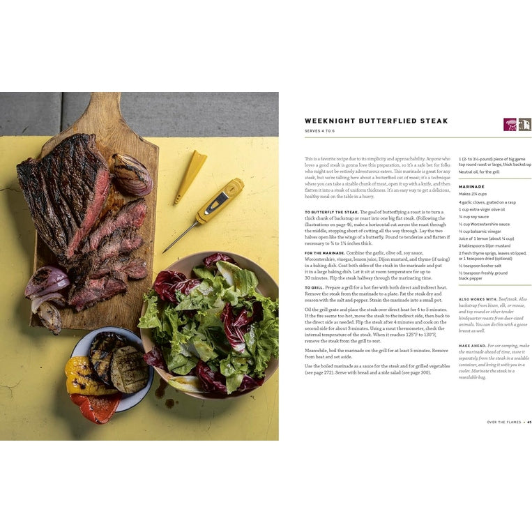 The MeatEater Outdoor Cookbook: Wild Game Recipes for the Grill, Smoker, Campstove, and Campfire Spiral Bound