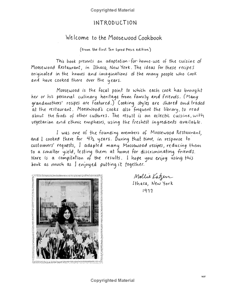 The Moosewood Cookbook: 40th Anniversary Edition Spiral Bound