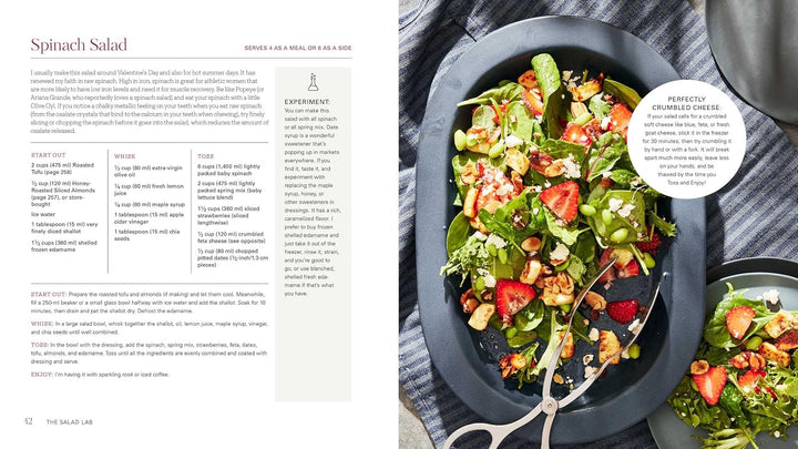 The Salad Lab: Whisk, Toss, Enjoy!: Recipes for Making Fabulous Salads Every Day A Cookbook Spiral Bound