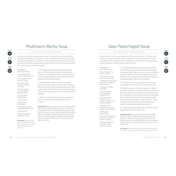The 30-Minute Mediterranean Diet Cookbook Spiral Bound