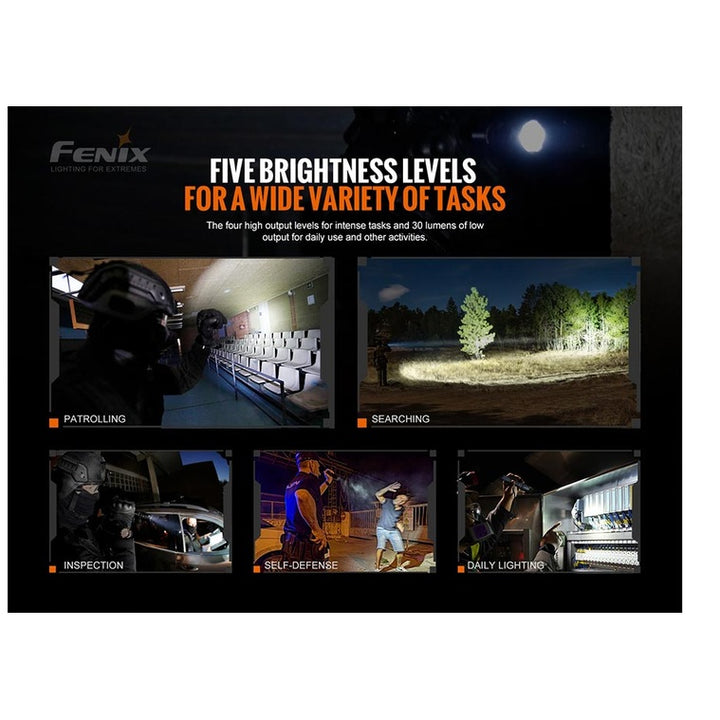 Fenix TK20R V2.0 Rechargeable Flashlight with FREE T5 Tactical Pen optional