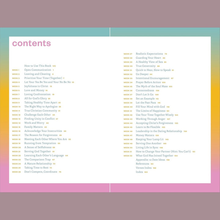 Together With Christ: A Dating Couples Devotional: 52 Devotions and Bible Studies to Nurture Your Relationship Spiral Bound
