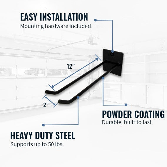 Garage Ladder Storage Hook for Easy Organization