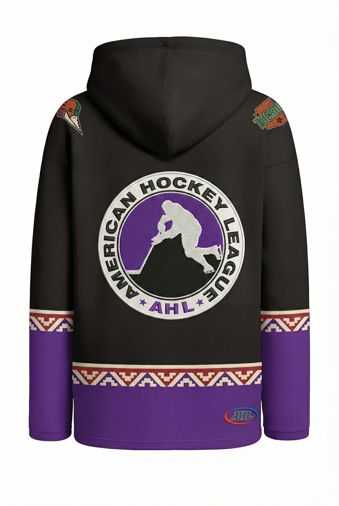 Tucson Roadrunners Hockey Lace Hoodie - Kachina Design
