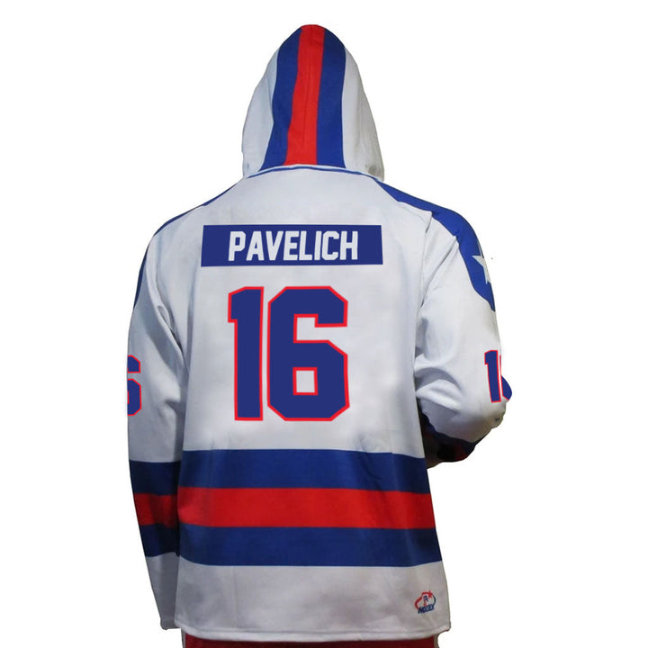 Mark Pavelich Miracle on Ice 1980 White Hoodie