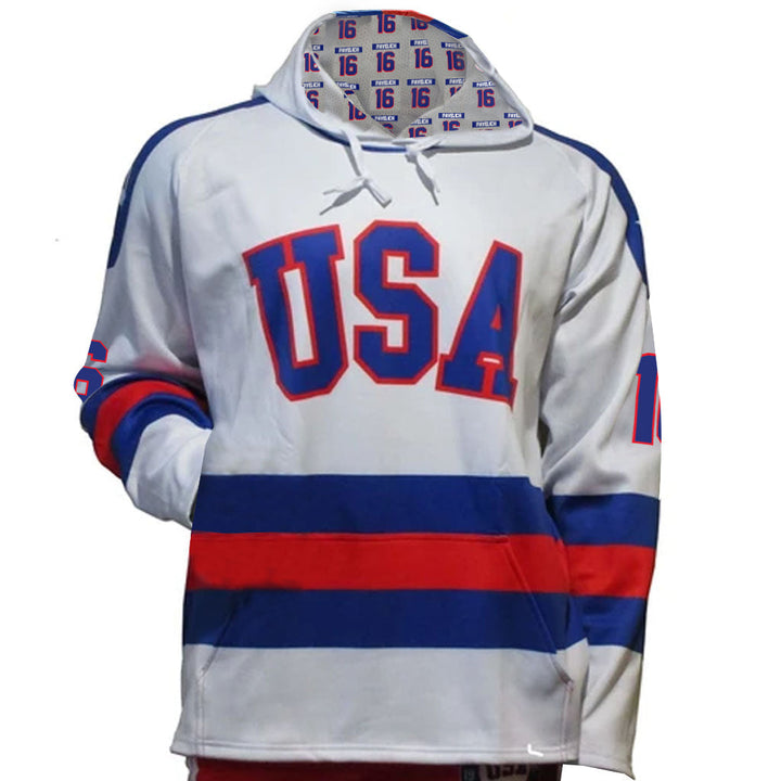 Mark Pavelich Miracle on Ice 1980 White Hoodie