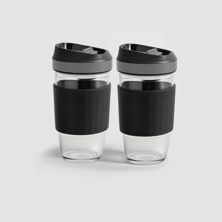 Borosilicate Glass Coffee Cups 2 Cups