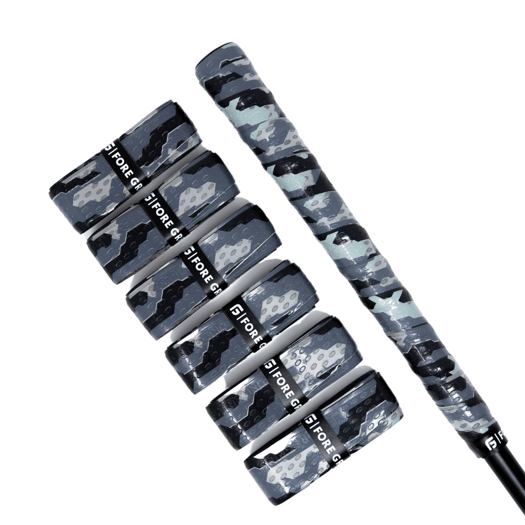 FG Grey Camo V2 Golf Grip Wrap with Death Grip Technology