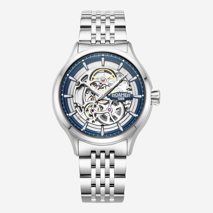 Roamer Competence Skeleton IV Watch with Black Dial