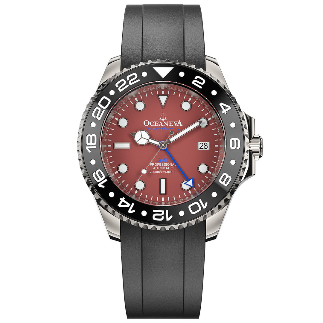 Oceaneva GMT Deep Marine Explorer VI Grade 5 Titanium Watch