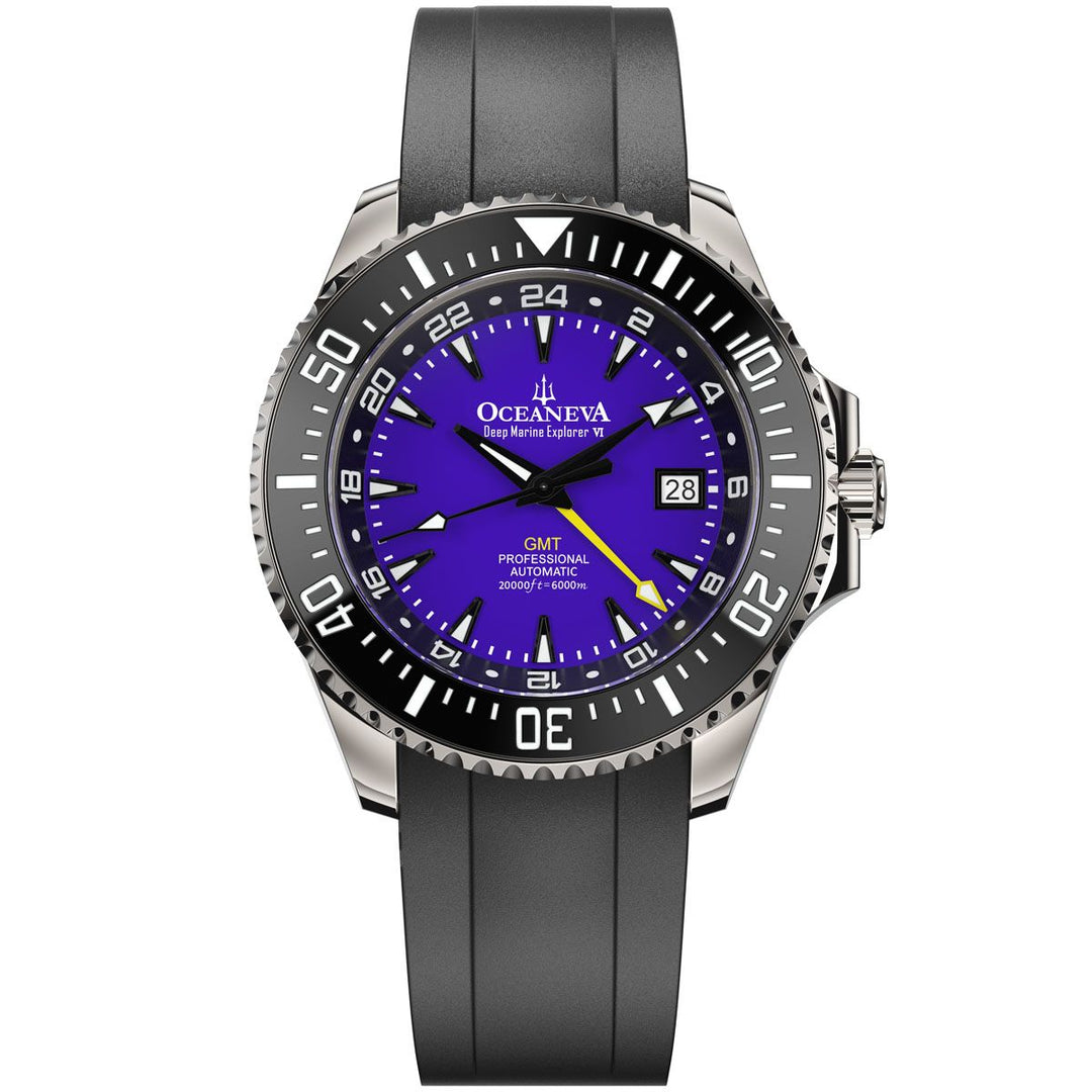 Oceaneva 6000m Deep Marine Explorer Watch with GMT Function