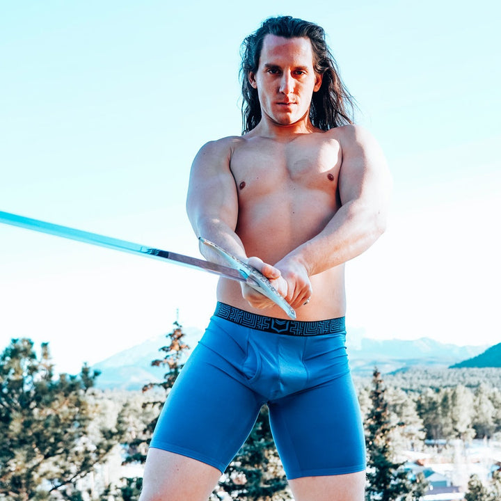 SHEATH V Men's 8" Sports Performance Boxer Brief