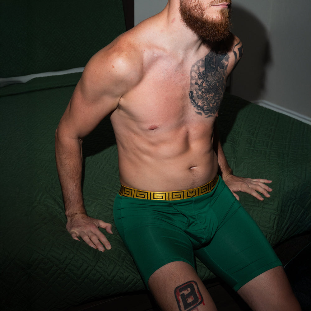 SHEATH V Men's 8" Sports Performance Boxer Brief