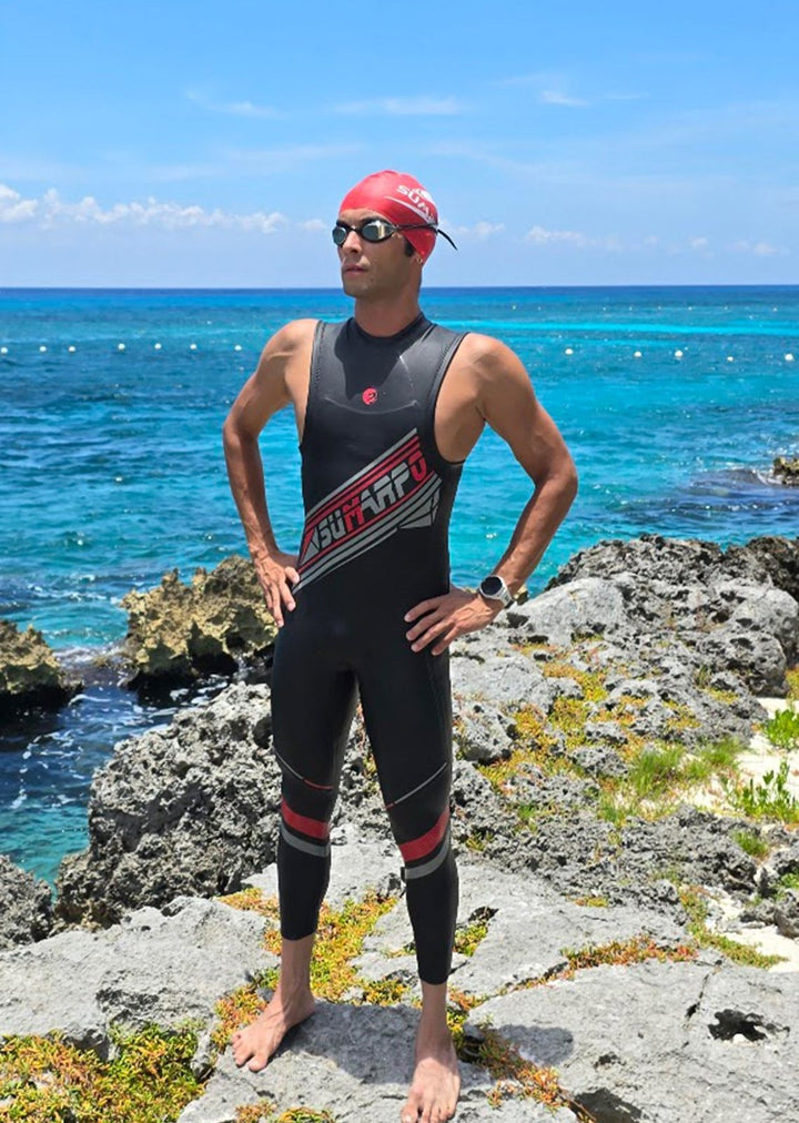 SUMARPO Vanguard Men's Eco Sleeveless Triathlon Wetsuit