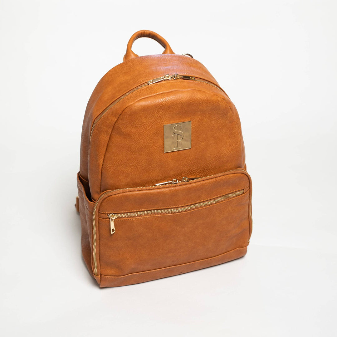 Sole Premise Brown Leather Carrier Backpack