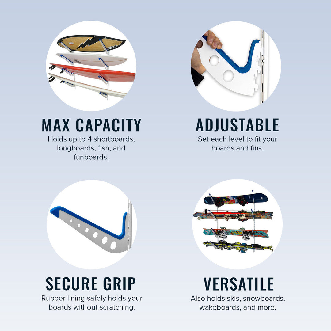 Outerbanks Surfboard Storage Rack Adjustable