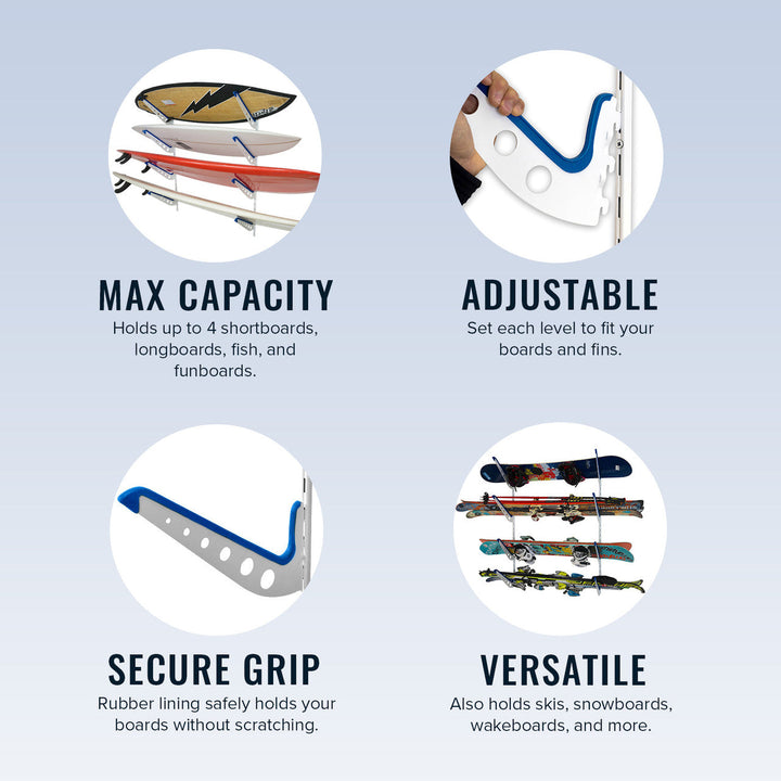 Outerbanks Surfboard Storage Rack Adjustable