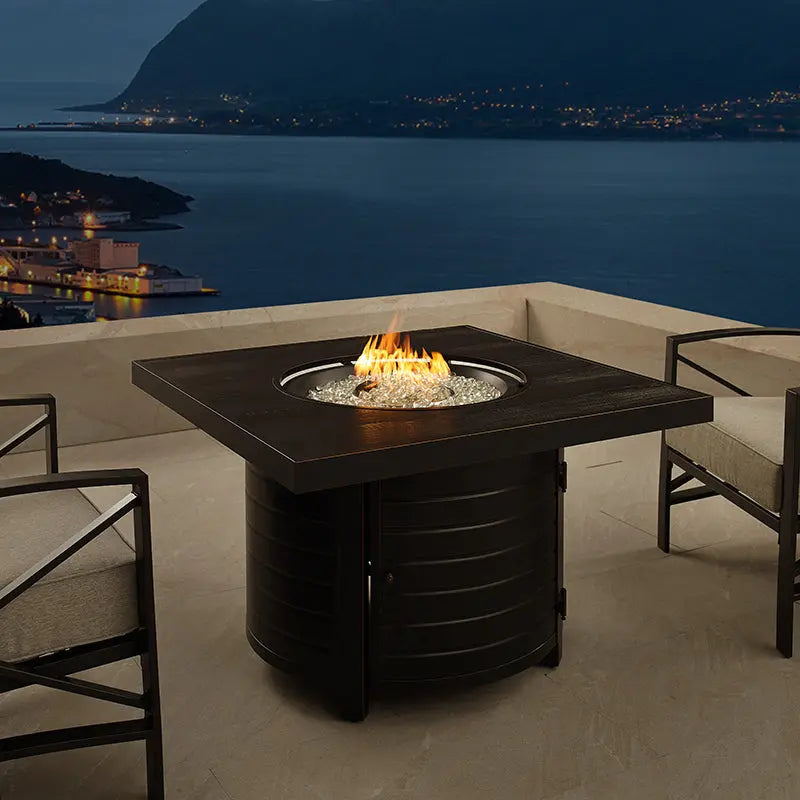 Yorke 40" Aluminum Gas Fire Pit Table