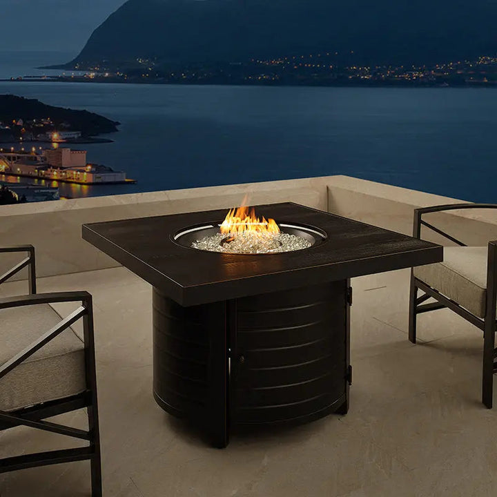 Yorke 40" Aluminum Gas Fire Pit Table