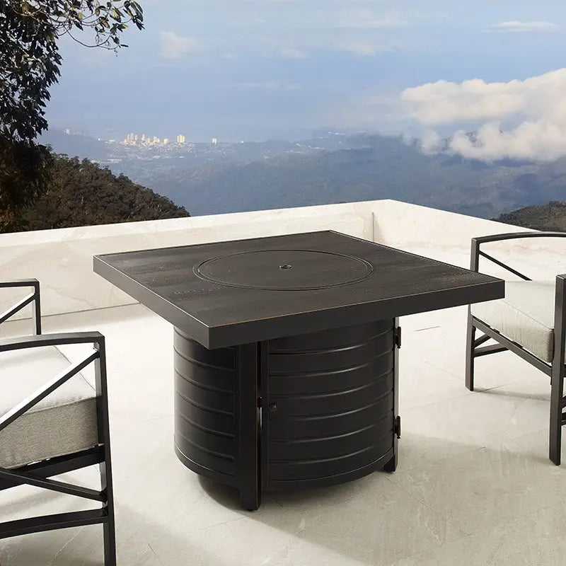 Yorke 40" Aluminum Gas Fire Pit Table