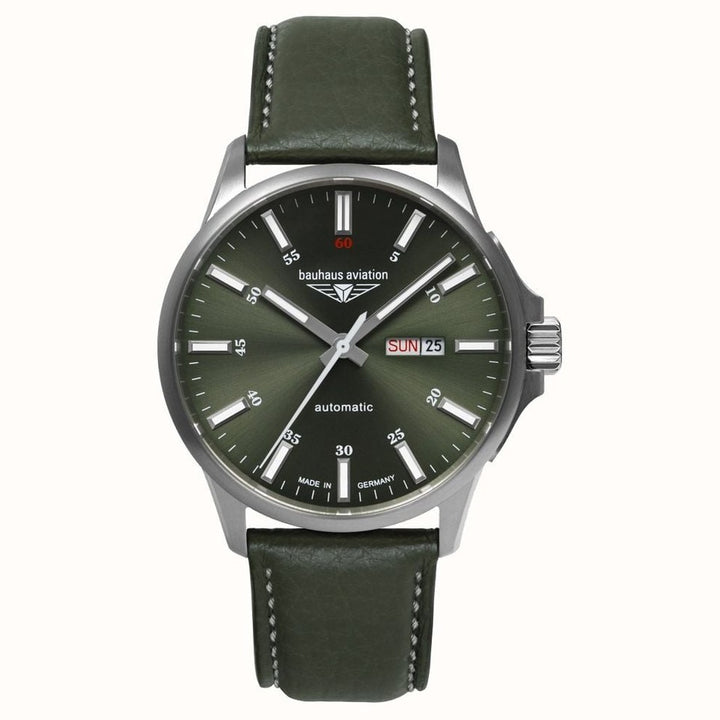 Aviation Titanium Green Watch with Green Dial