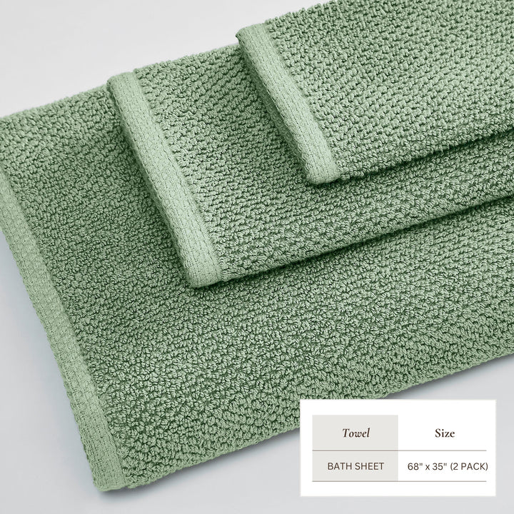 Cotton Bath Towel Set - Acacia Collection