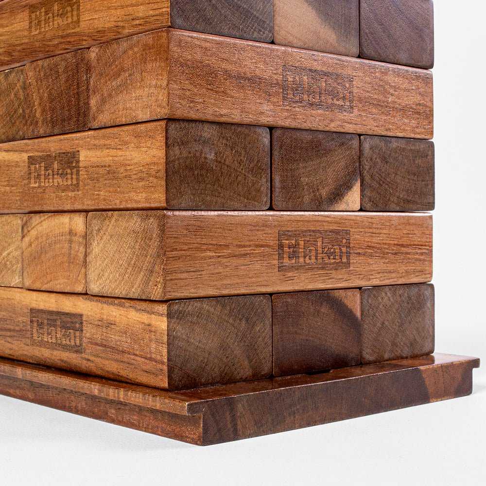 Acacia Woodlander Mountain Blocks - Block Stacking Game