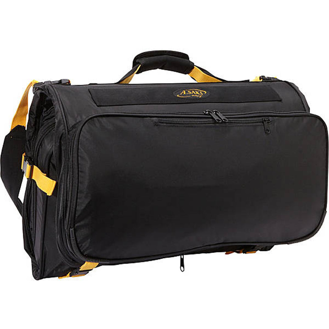 A. Saks EXPANDABLE Deluxe Tri-fold Carry On Garment Bag