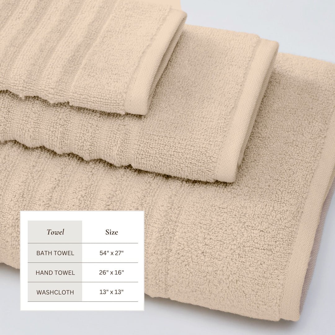 Combed Cotton Bath Towels - Karina Collection
