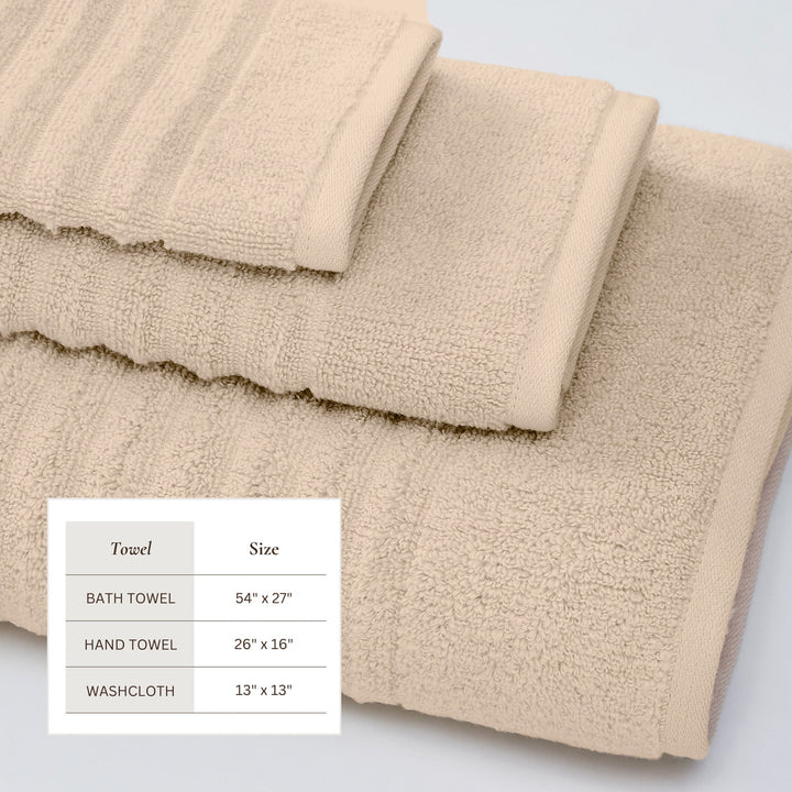 Combed Cotton Bath Towels - Karina Collection