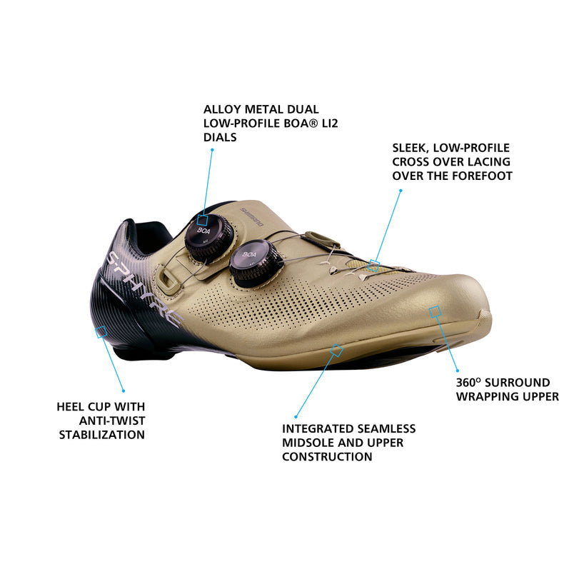 Shimano S-phyre sh-rc903s Road Shoes | Champagne
