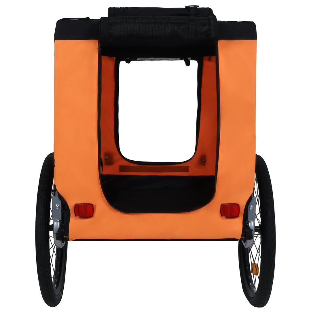 Large Folding Bike Trailer for Dogs – 66LB Capacity All-Terrain Pet Carrier