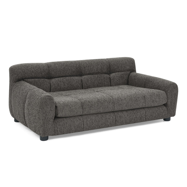 Modern Dark Gray Pet Sofa with Backrest and Armrests
