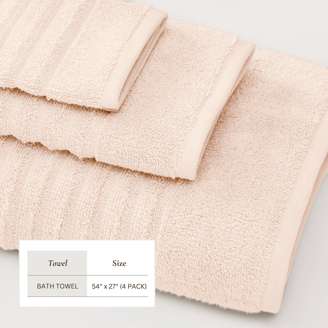 Combed Cotton Bath Towels - Karina Collection