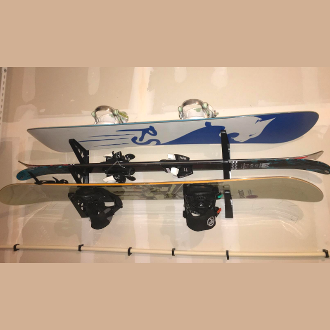 Trifecta Snowboard Storage Rack for Gear Organization