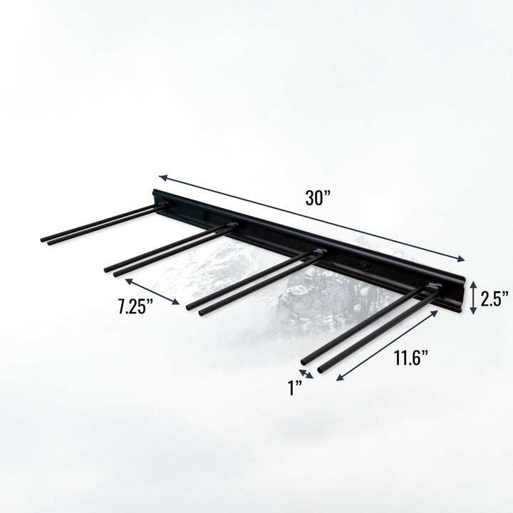 Snowbasin Ski Storage Rack for 8 Pairs