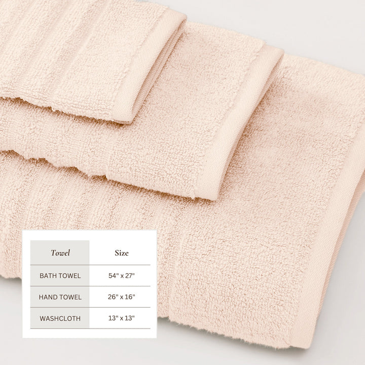 Combed Cotton Bath Towels - Karina Collection