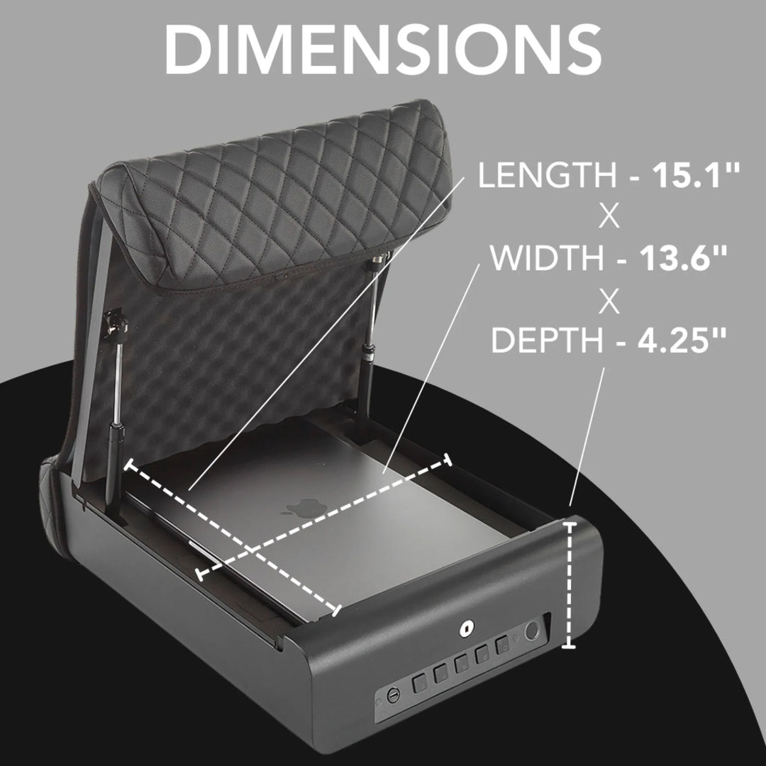 BoostedSafe Elite Fingerprint Safe with Key Access