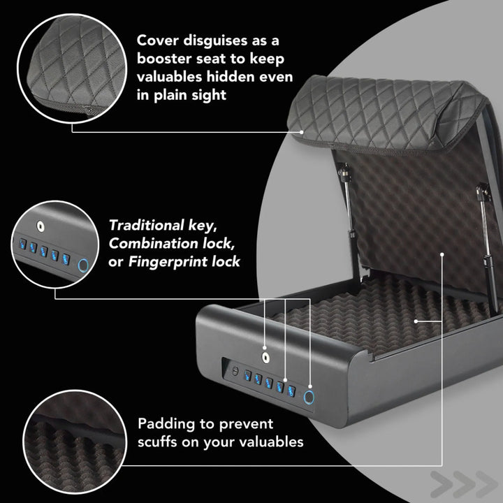 BoostedSafe Elite Fingerprint Safe with Key Access