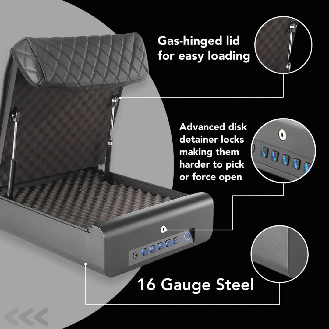 BoostedSafe Elite Fingerprint Safe with Key Access