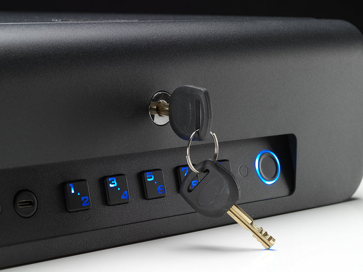 BoostedSafe Elite Fingerprint Safe with Key Access