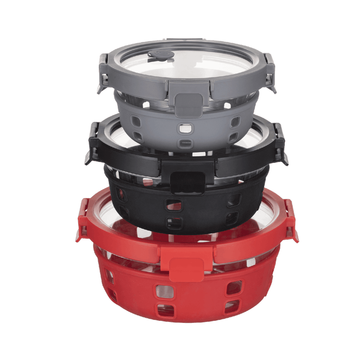 Glass Containers + Lids Set