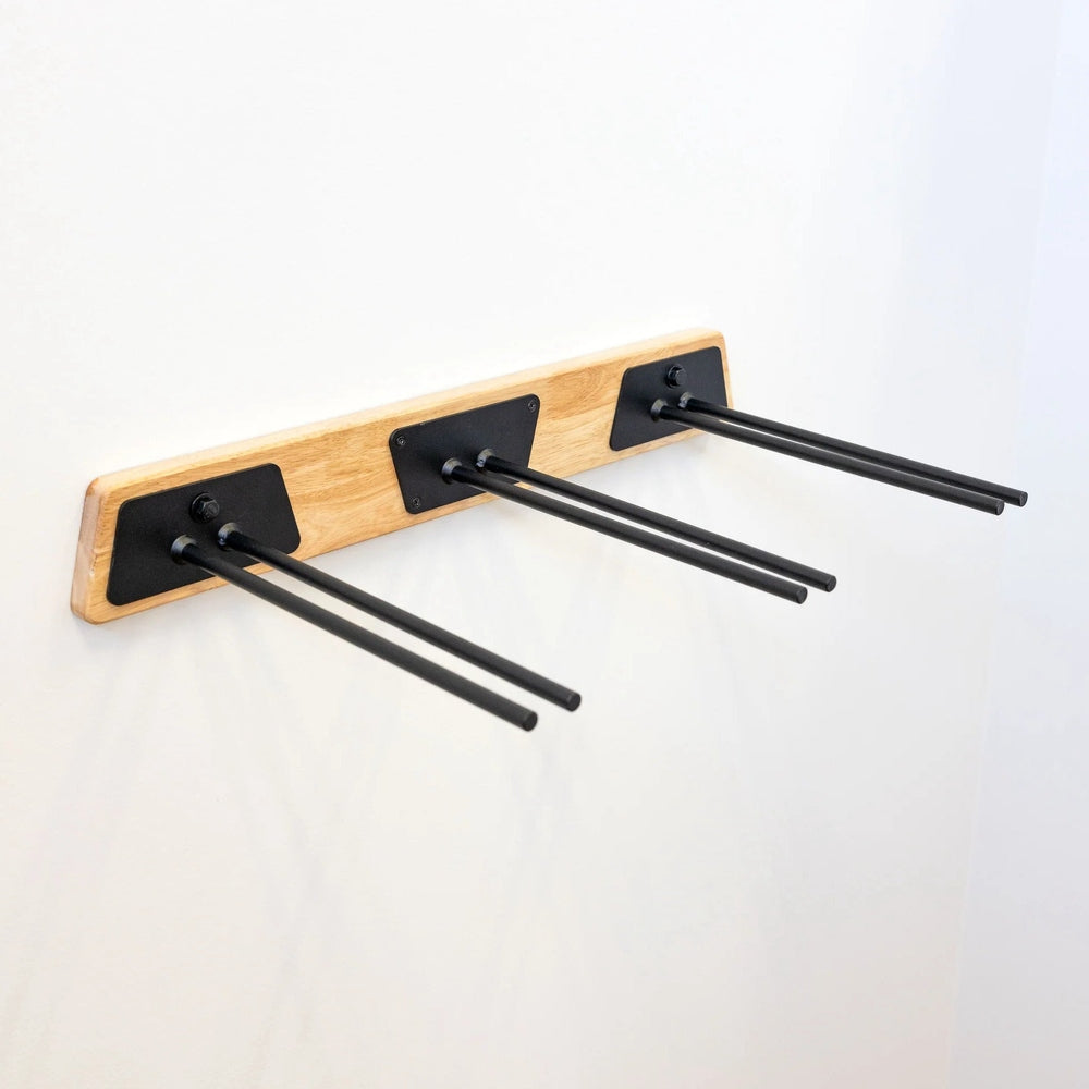 BLAT Wood Ski Storage Rack for 6 Pairs of Skis